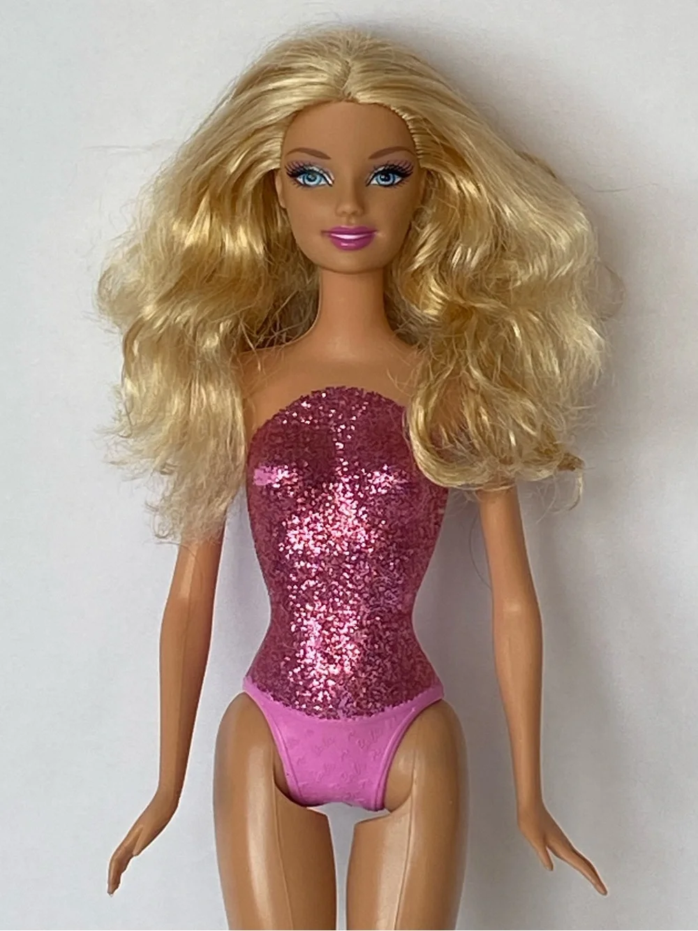 Barbie Dazzling Princess 2010 Series Mattel Doll Pink Glitter Strapless Bodice